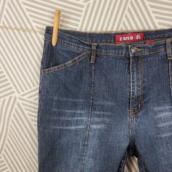 Vintage Zana di Crop Capri Jeans Cargo Plus Size 20W 20 37" X 23" Straight Leg - Picture 2 of 5